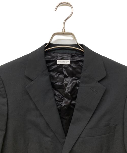 BEAUTY&YOUTH（ビューティーアンドユース）BEAUTY&YOUTH (ビューティーアンドユース) 2B シングルブレストセットアップスーツ ブラック サイズ:44の古着・服飾アイテム