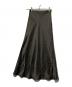 anuans（アニュアンス）の古着「サテンバイアスナロースカート」｜チャコールグレー
