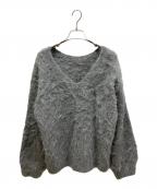 anuansアニュアンス）の古着「スーリーアルパカニットプルオーバー」｜グレー