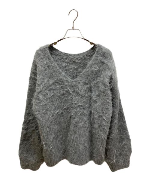 anuans（アニュアンス）anuans (アニュアンス) スーリーアルパカニットプルオーバー グレー サイズ:Fの古着・服飾アイテム