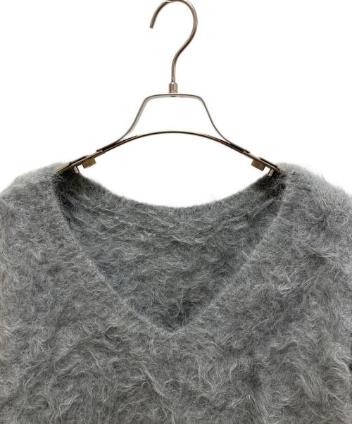 anuans（アニュアンス）anuans (アニュアンス) スーリーアルパカニットプルオーバー グレー サイズ:Fの古着・服飾アイテム