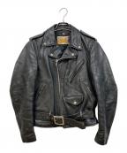 PERFECTO by Schottパーフェクト バイ ショット）の古着「レザーライダースジャケット」｜ブラック
