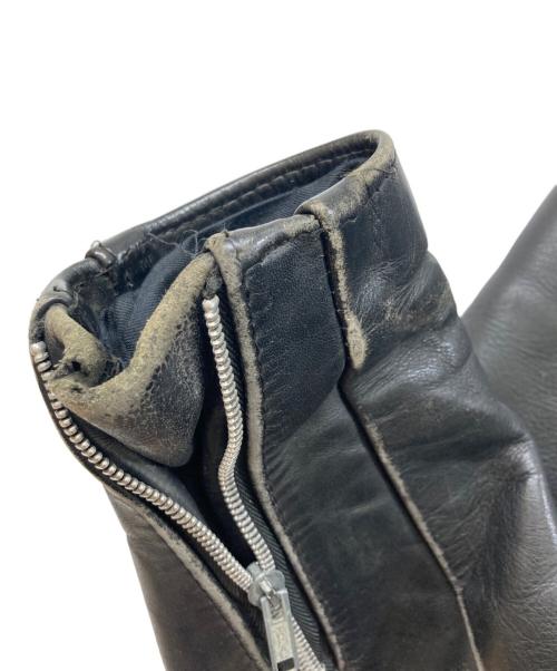 PERFECTO by Schott（パーフェクト バイ ショット）PERFECTO by Schott (パーフェクト バイ ショット) レザーライダースジャケット ブラック サイズ:34の古着・服飾アイテム