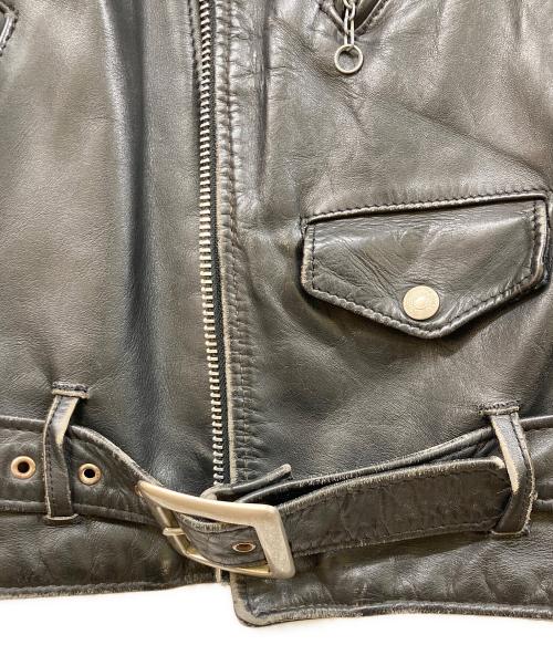 PERFECTO by Schott（パーフェクト バイ ショット）PERFECTO by Schott (パーフェクト バイ ショット) レザーライダースジャケット ブラック サイズ:34の古着・服飾アイテム
