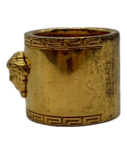 VERSACE（ヴェルサーチェ）VERSACE (ヴェルサーチェ) ワイドリング ゴールド サイズ:記載なしの古着・服飾アイテム