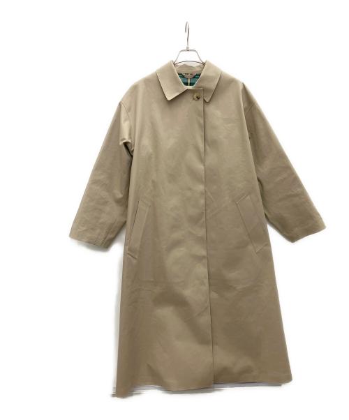 MACKINTOSH（マッキントッシュ）MACKINTOSH (マッキントッシュ) ゴム引きオーバーサイズドステンカラーコート ベージュ サイズ:8の古着・服飾アイテム