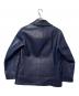 OUTIL (ウティ) ダブルブレスチレザージャケット ブルー：99000円