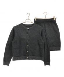 anuans（アニュアンス）の古着「ウールカポックニットセット」｜グレー