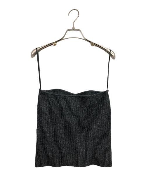 anuans（アニュアンス）anuans (アニュアンス) ウールカポックニットセット グレー サイズ:Mの古着・服飾アイテム