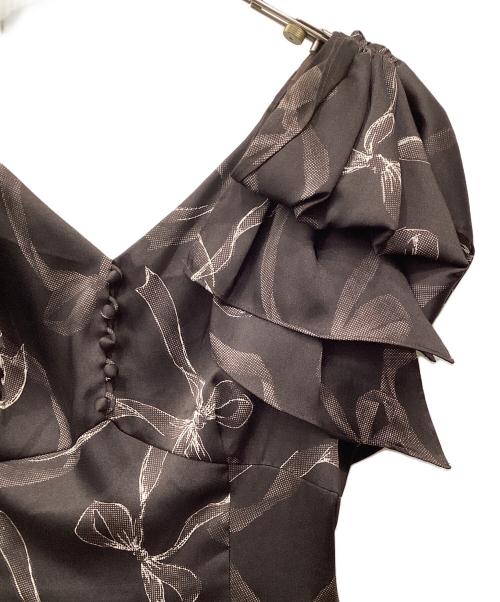 Snidel（スナイデル）Snidel (スナイデル) リボンスリーブデザインワンピース ブラウン サイズ:1の古着・服飾アイテム