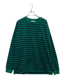 Off The Court by NBA×Spick and Span（オフ・ザ・コート バイ NBA×スピック＆スパン）の古着「NBAロゴボーダーカットソー」｜グリーン