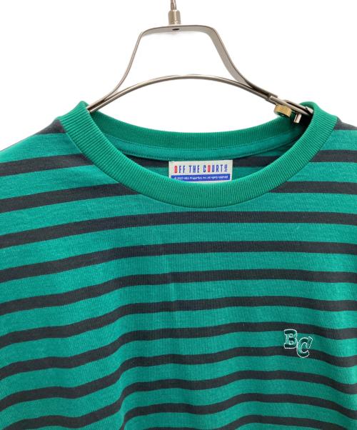 Off The Court by NBA（オフ・ザ・コート バイ NBA）OFF THE COURT BY NBA (オフ・ザ・コート バイ NBA) Spick and Span (スピックアンドスパン) NBAロゴボーダーカットソー グリーン サイズ:SIZEFREEの古着・服飾アイテム