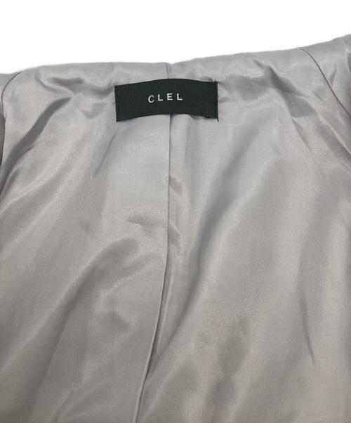 CLEL（クレイル）CLEL (クレイル) Tech Melton Loose Soutien Collar Coat アイボリー サイズ:Ｌの古着・服飾アイテム