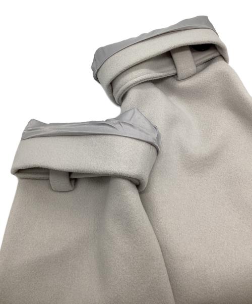 CLEL（クレイル）CLEL (クレイル) Tech Melton Loose Soutien Collar Coat アイボリー サイズ:Ｌの古着・服飾アイテム