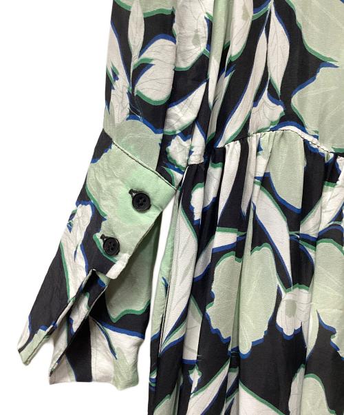 christian wijnants（クリスチャン ワイナンツ）christian wijnants (クリスチャン ワイナンツ) TOMORROW LAND (トゥモローランド) DASHAK フラワープリントティアードロングワンピース ブラック サイズ:34の古着・服飾アイテム