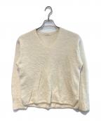 DES PRESデ プレ）の古着「フォックスカシミヤVネックプルオーバー」｜ベージュ