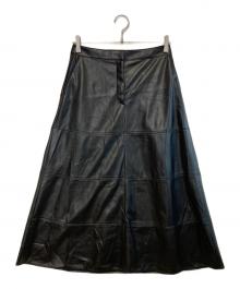 theory luxe（セオリーリュクス）の古着「Chelsea Faux Leather Leslie」｜ブラック