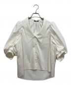 Enchainementアンシェヌマン）の古着「ボリュームスリーブブラウス」｜ホワイト