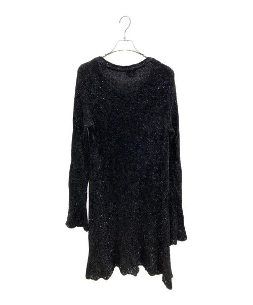 DRIES VAN NOTEN（ドリスヴァンノッテン）DRIES VAN NOTEN (ドリスヴァンノッテン) ラメニットワンピース ブラック サイズ:Mの古着・服飾アイテム