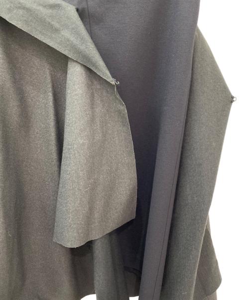 Maison Martin Margiela（メゾンマルタンマルジェラ）Maison Martin Margiela (メゾンマルタンマルジェラ) アシンメトリースカート グレー サイズ:40の古着・服飾アイテム