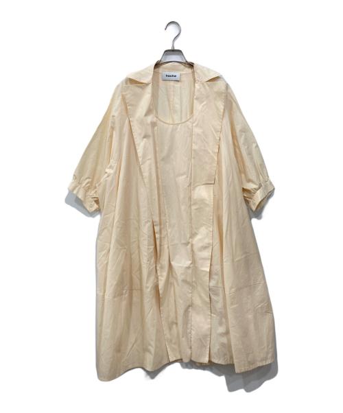 HACHE（アッシュ）hache (アッシュ) シャツワンピース ベージュ サイズ:40の古着・服飾アイテム