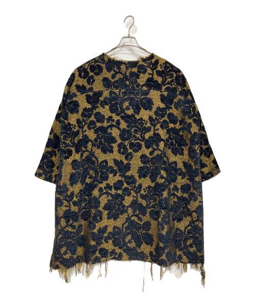 HACHE（アッシュ）HACHE (アッシュ) ジャガードワンピース ネイビー サイズ:42の古着・服飾アイテム