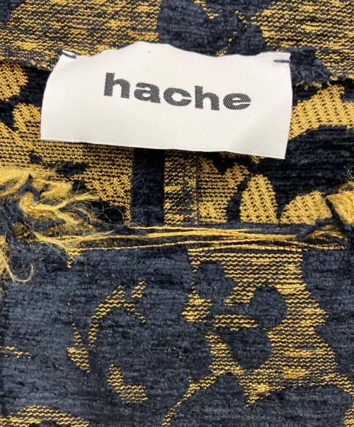 HACHE（アッシュ）HACHE (アッシュ) ジャガードワンピース ネイビー サイズ:42の古着・服飾アイテム
