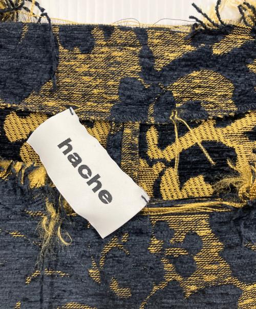 HACHE（アッシュ）HACHE (アッシュ) ジャガードワンピース ネイビー サイズ:42の古着・服飾アイテム