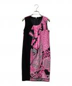 LAONARDレオナード）の古着「総柄ノースリーブワンピース」｜ピンク