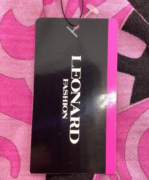 LAONARD（レオナード）LAONARD (レオナード) 総柄ノースリーブワンピース ピンク サイズ:36の古着・服飾アイテム
