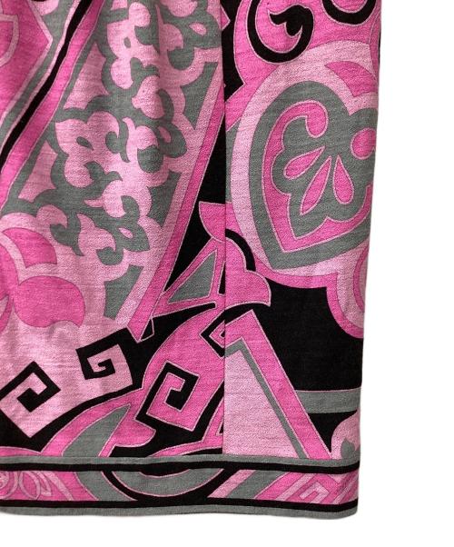 LAONARD（レオナード）LAONARD (レオナード) 総柄ノースリーブワンピース ピンク サイズ:36の古着・服飾アイテム