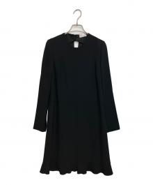 RED VALENTINO（レッドヴァレンティノ）の古着「クレープアンバースサテン ドレス リボン」｜ブラック