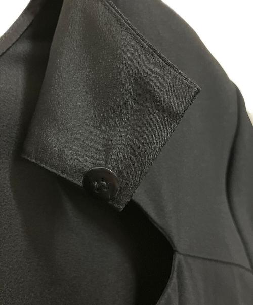 RED VALENTINO（レッドヴァレンティノ）RED VALENTINO (レッドヴァレンティノ) クレープアンバースサテン ドレス リボン ブラック サイズ:38の古着・服飾アイテム