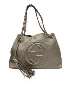 GUCCIグッチ）の古着「ソーホー インターロッキングGチェーンショルダーバッグ」｜シャンパンゴールド