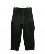 COMOLIコモリ）の古着「ブラック 6ポケットパンツ」｜ブラック