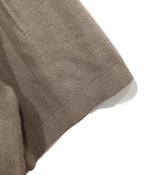 theory（セオリー）theory (セオリー) ニットポロシャツ ベージュ サイズ:Mの古着・服飾アイテム