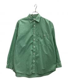 MAISON SPECIAL（メゾンスペシャル）の古着「チェックシャツ」｜グリーン