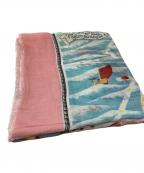 813 ANNALISA GIUNTINIアナリサ・ジウンティーニ）の古着「シルク混ストール」｜ピンク