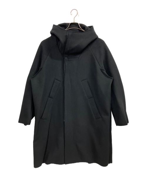 My Beautiful Landlet（マイビューティフルランドレット）My Beautiful Landlet (マイビューティフルランドレット) double beaver hoodie long coat ネイビー サイズ:1の古着・服飾アイテム