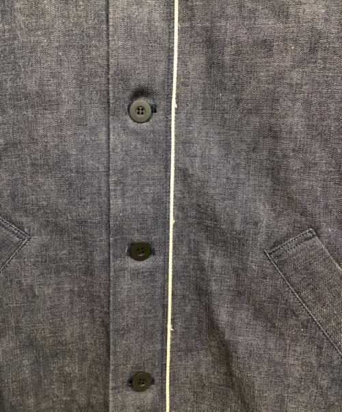 kontor（コントール）kontor (コントール) No Collar Selvedge Jacket ブルー サイズ:2の古着・服飾アイテム