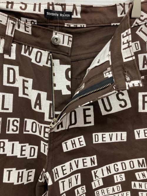 SEVENTH HEAVEN（セブンス ヘブン）SEVENTH HEAVEN (セブンス ヘブン) BmprStckr Denim PNT ブラウン サイズ:Mの古着・服飾アイテム