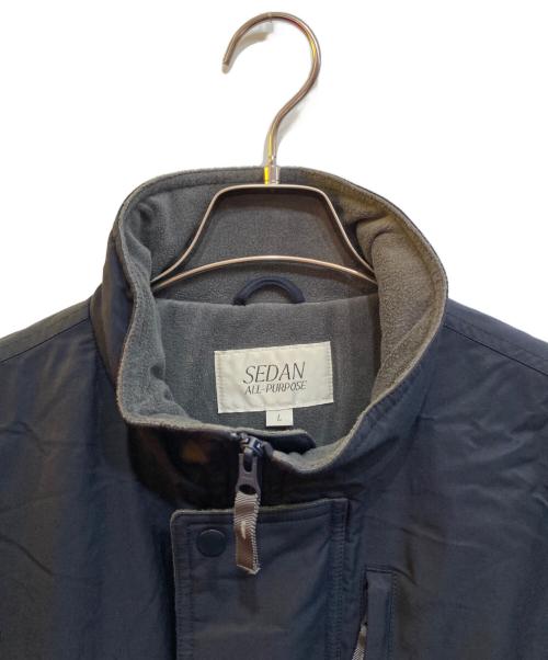 SEDAN ALL-PURPOSE（セダンオールパーパス）SEDAN ALL-PURPOSE (セダンオールパーパス) Fleece Lined Jacket ネイビー サイズ:Lの古着・服飾アイテム