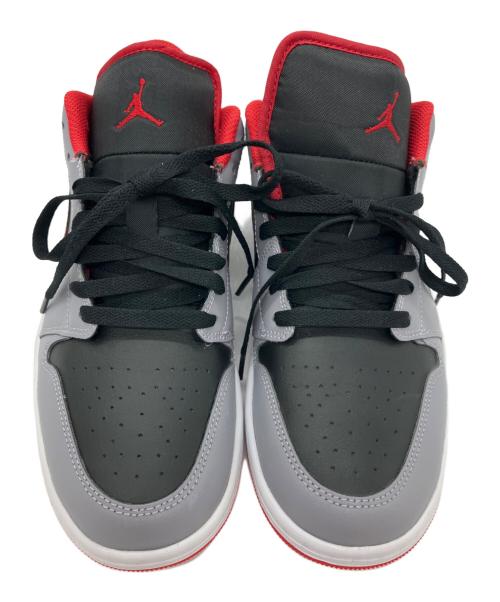 NIKE（ナイキ）NIKE (ナイキ) JORDAN 1 LOW グレー×レッド×ブラック サイズ:28.5 未使用品の古着・服飾アイテム