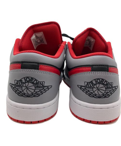 NIKE（ナイキ）NIKE (ナイキ) JORDAN 1 LOW グレー×レッド×ブラック サイズ:28.5 未使用品の古着・服飾アイテム