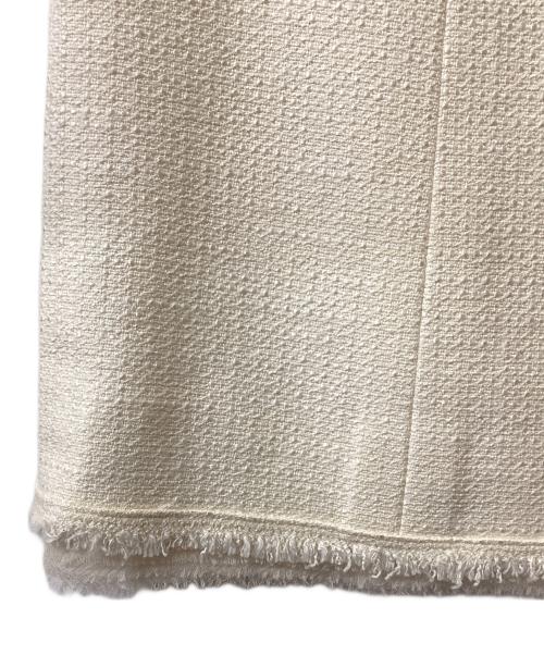 CHANEL（シャネル）CHANEL (シャネル) ツイードスカート ホワイト サイズ:36の古着・服飾アイテム