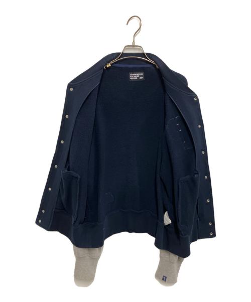 LOOPWHEELER（ループウィラー）LOOPWHEELER (ループウィラー) スウェットスタジャン ネイビー×グレー サイズ:Ｍの古着・服飾アイテム