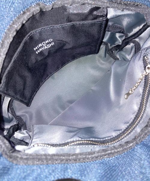 HIROKO HAYASHI（ヒロコ ハヤシ）HIROKO HAYASHI (ヒロコ ハヤシ) 2WAYショルダーバッグ ネイビーの古着・服飾アイテム