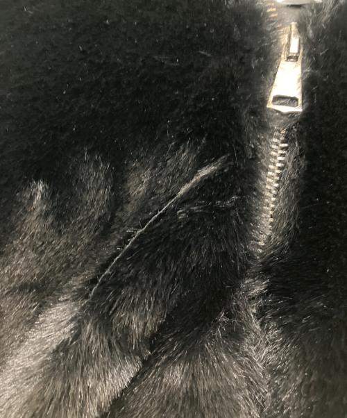 MLVINCE（メルヴィンス）MLVINCE (メルヴィンス) FAUX FUR JACKET ブラック サイズ:Mの古着・服飾アイテム