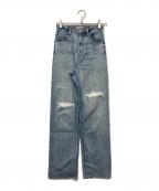 YANUKヤヌーク）の古着「LEA レア  ボーイズストレート デニムパンツ」｜インディゴ