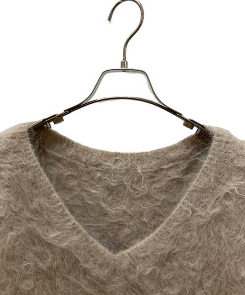 anuans（アニュアンス）anuans (アニュアンス) スーリーアルパカニットプルオーバー ベージュ サイズ:Fの古着・服飾アイテム